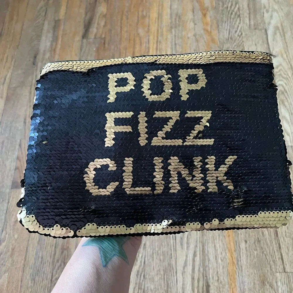 Sequined Reversible Clutch